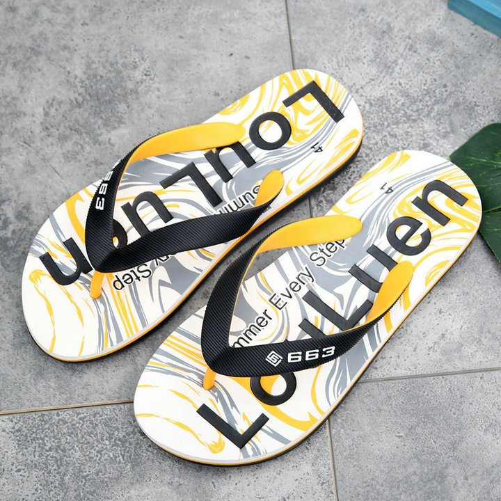 Komfortabel stil fottøy utendørs sommer strand casual flat flip flops menn