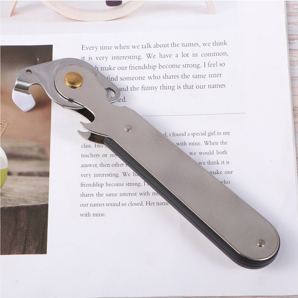 Manual Can Opener Stainless Steel Tin Opener Kitchen Can Piercer for Restaurant Home Camping: Default Title