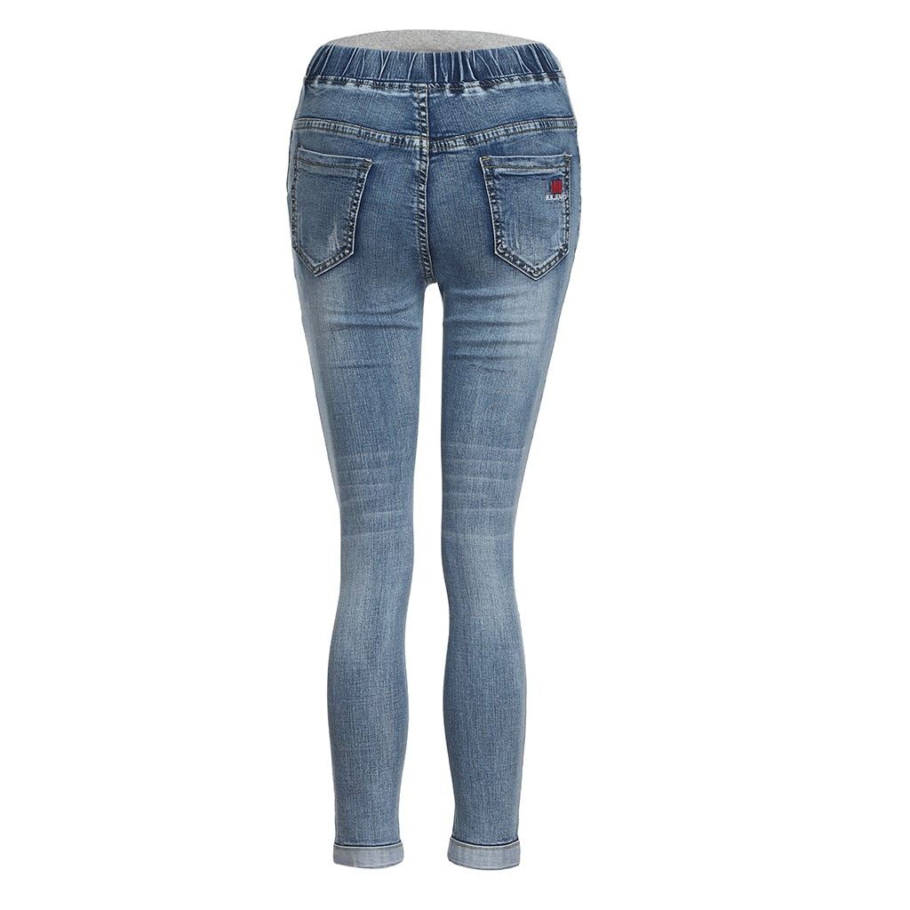 Byxor för gravida kvinnor kläder elastisk midja gravidbyxor buken graviditet jeans stretch leggings kläder dam