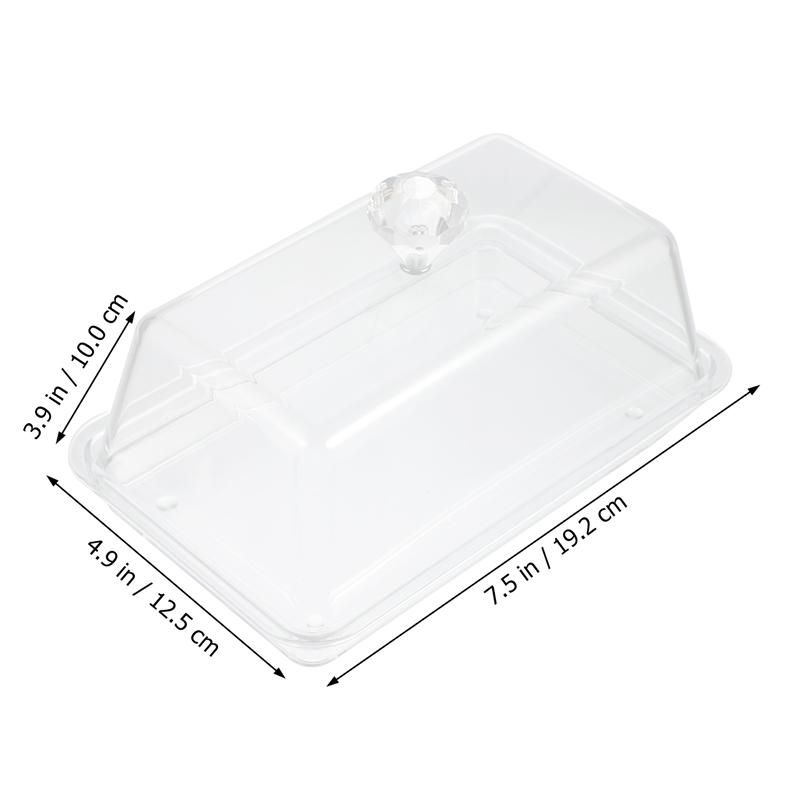 1Pc Practical Butter Box Butter Container Home Restaurant Butter Holder With Lid Butter Container: Yellow