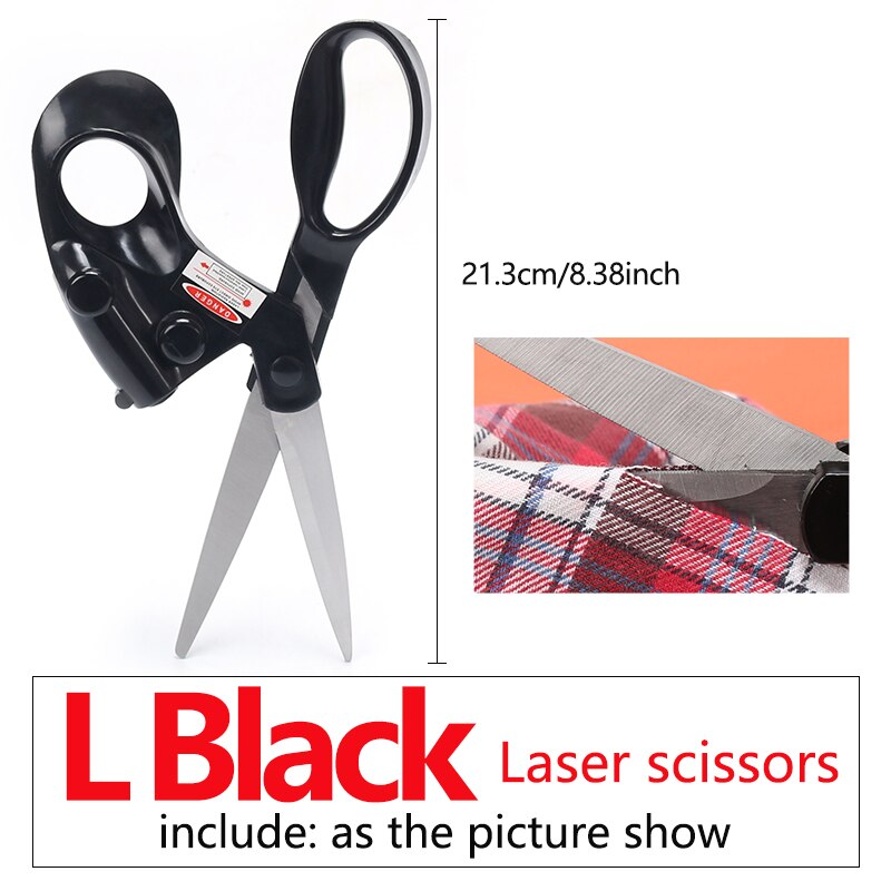 Triangular And Round Tooth/Household Clothing Scissors, Sewing Fabric/Leather Craft/Paper Decoration/Garment Making: Laser Scissors