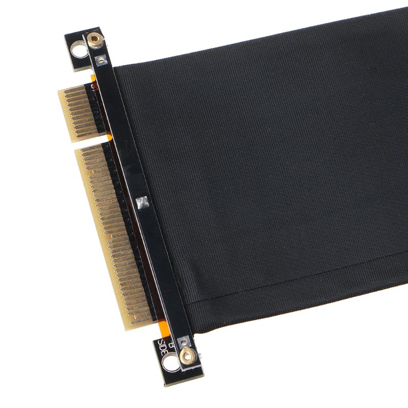 15cm PCI-e PCI Express 8X to 8X Extension Cable with Gold-Plated Connector 180 Degree Cable Line Cord