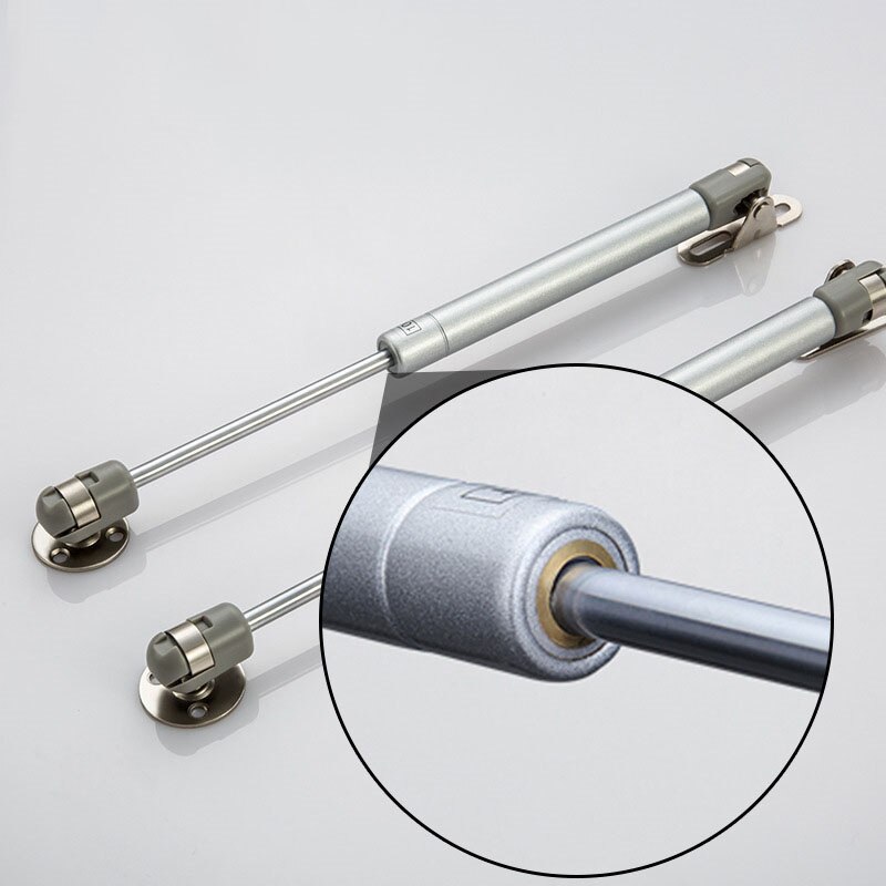 Charnière télescopique hydraulique à ressort à gaz pour porte de meuble, 2 pièces, 6-12KG, pour armoire de cuisine, couvercle de pilier, boîte de Support, quincaillerie de meubles