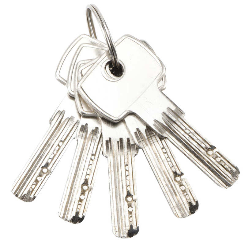 High Safety Security Waterproof Iron Padlock Rectangular Thick Shackle Anti Theft Heavy Duty D Shaped Pick‑Proof Door Lock