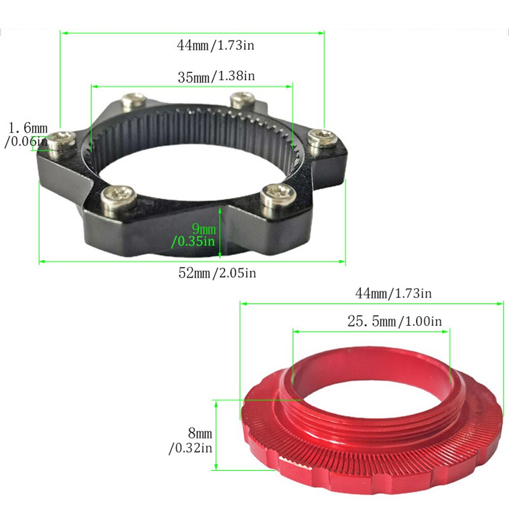 Centerlock 6-hole Adapter Center Lock Conversion 6 hole Brake Disc 6 Bolt for Mountain BIke Road Bike
