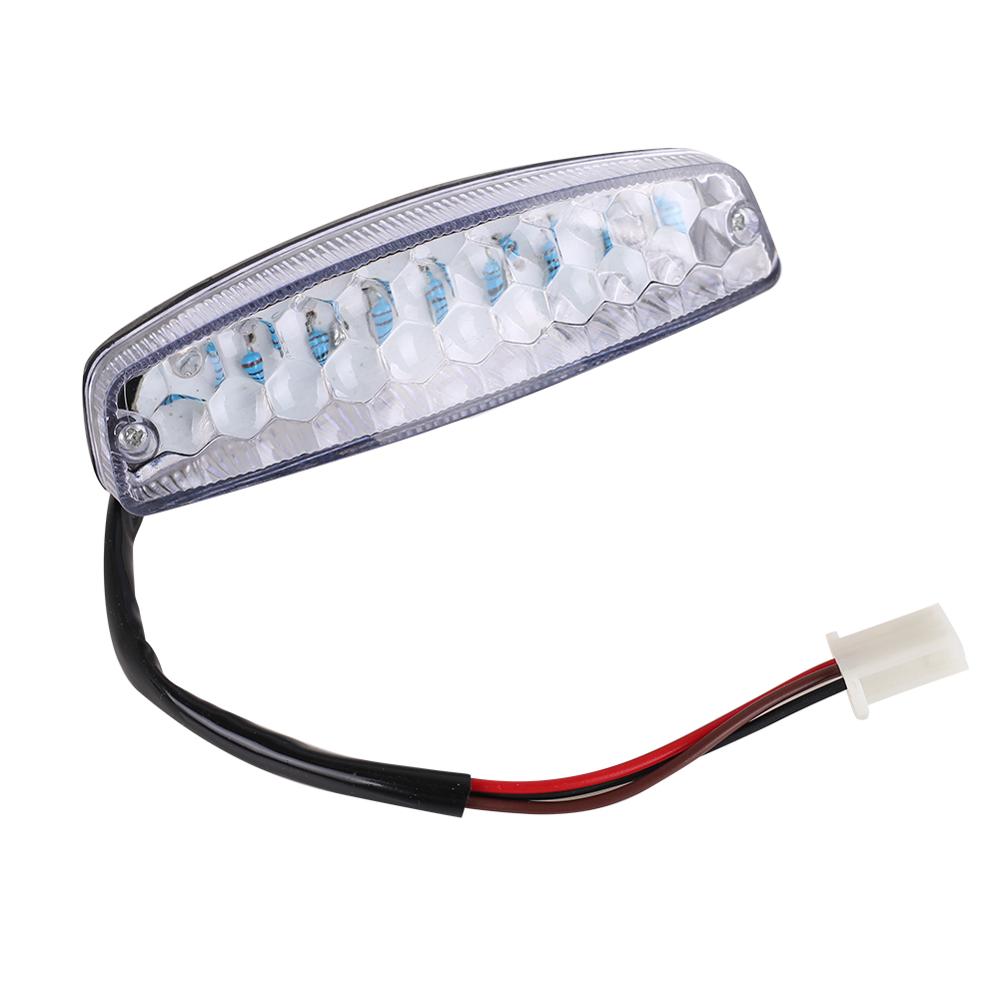LED Rear Lights Motorcycle Lighting Moto Tail Brake Light Indicator Lamp For ATV Quad Kart Universal Cafe Racer Red