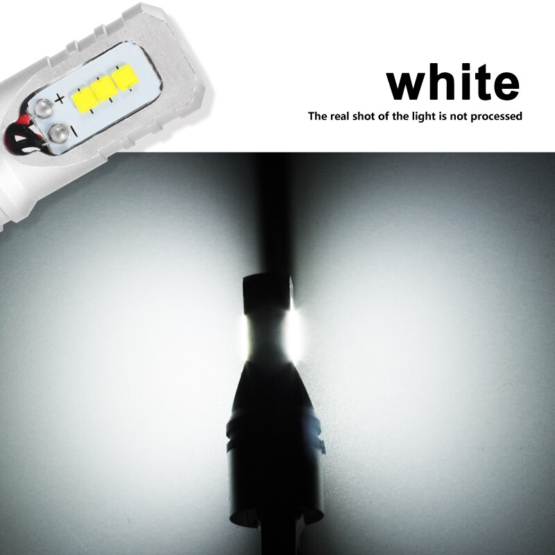 Gzkafolee 2 stuks  h3 led  h1 auto mistlamp lamp 1800lm 12v wit 6500k csp  y19 chip
