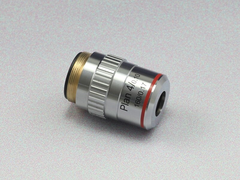 Biological Microscope Plan Objective Lens 4X 10X 20X 40X 60X 100X RMS Thread 160/0.17: TYPE B 4X