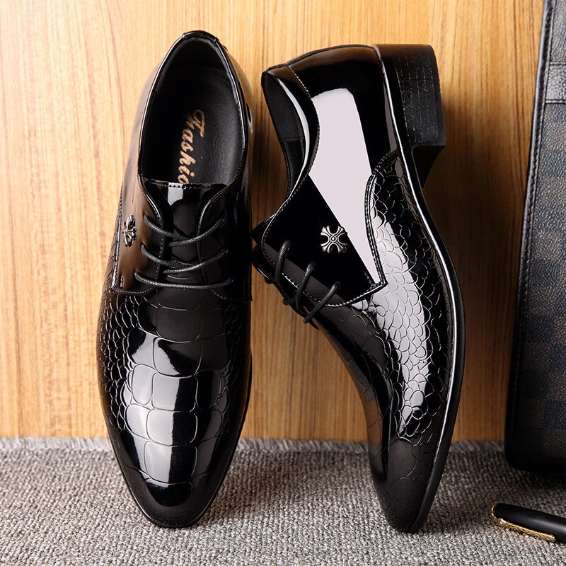 italian oxford shoes for men luxury mens patent leather wedding shoes ...