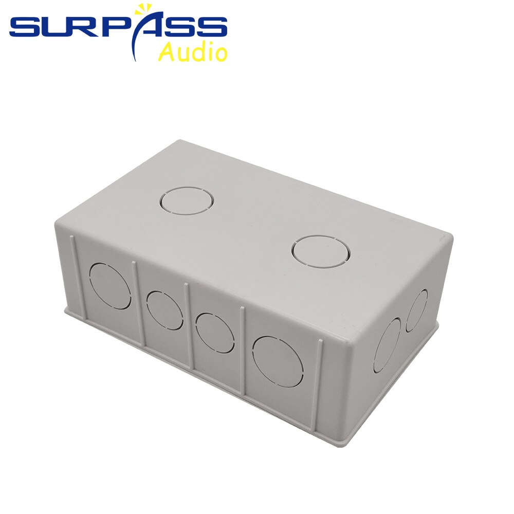 Wall Mounting Box Internal Cassette White Back Box 175*110*60mm For On-wall Amplifier Controller Switch and Socket