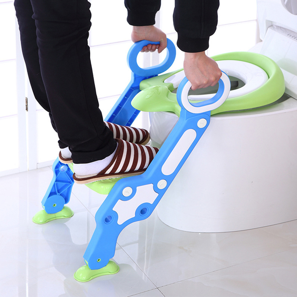 Baby toiletzitting, opvouwbare, verstelbare ladder, potje voor zindelijkheidstraining, opstapje, kinderveiligheidstoiletzitting, pot voor kinderen