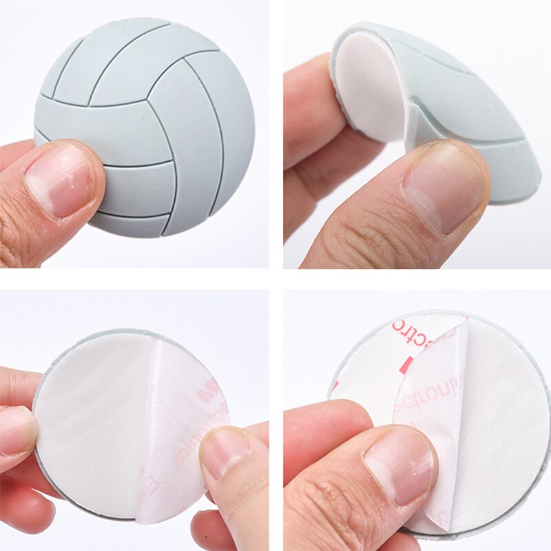 1 stuks deurstok schattige golf basketbal volleybal styling rubberen spatbord handvat deurslot beschermpad bescherming