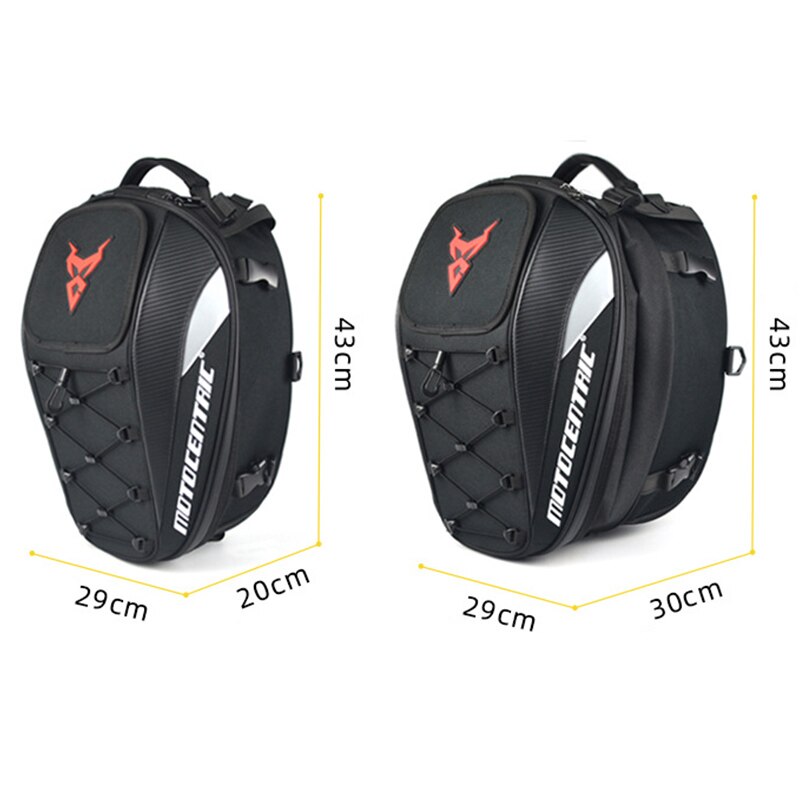 Waterproof Motorcycle Tail Bag Durable Rear Motorcycle Seat Bag High Capacity Backpack Tote WHShopping
