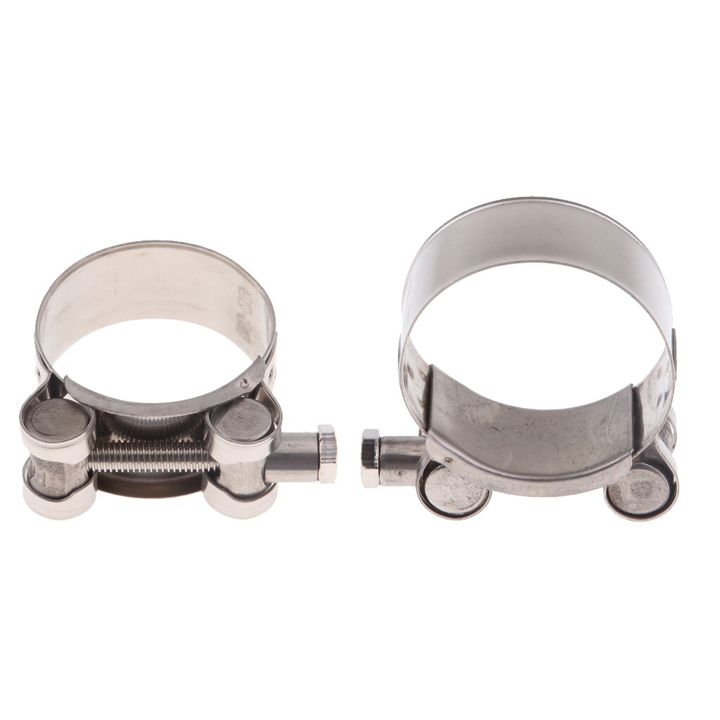 2pcs Motorcycle Exhaust Clamp / Clip / Bracket / Banjo 36-39mm, 40-43mm