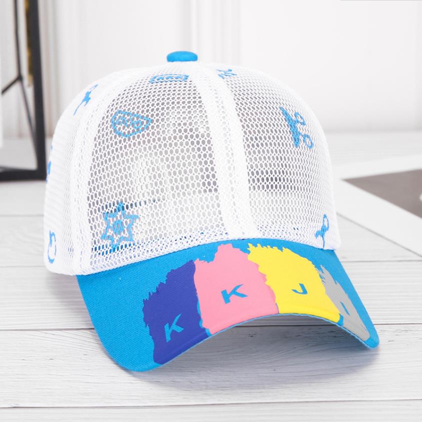 Doitbest malla completa niño gorra de béisbol transpirable de verano delgada Hip Hop protector solar niños sombreros chicos chicas sombrero gorras snapback gorras: 22