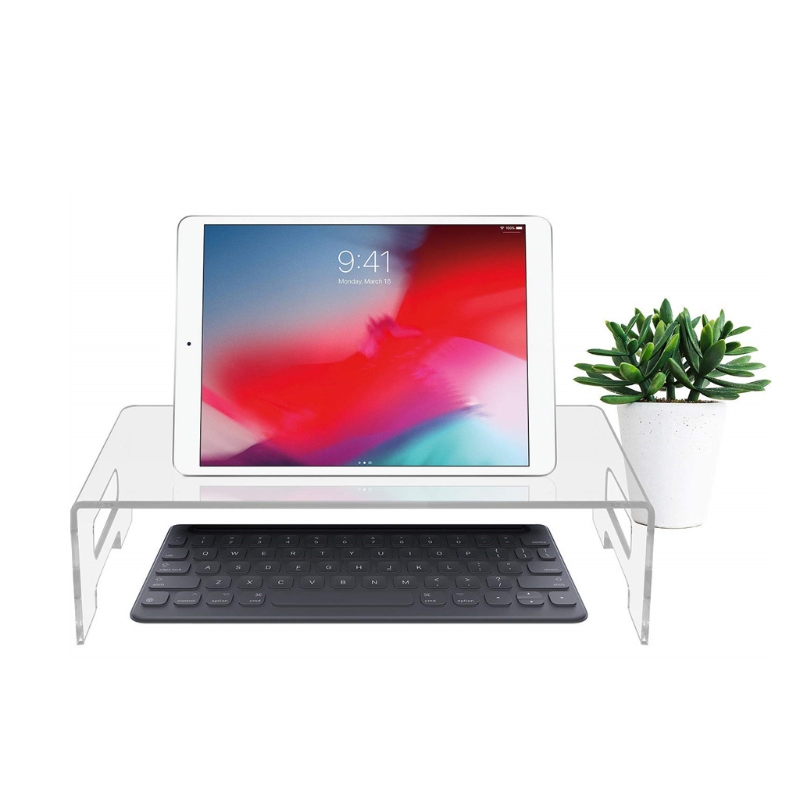 Acryl Monitor Stand Clear Laptop Riser Computer Desktop Stand