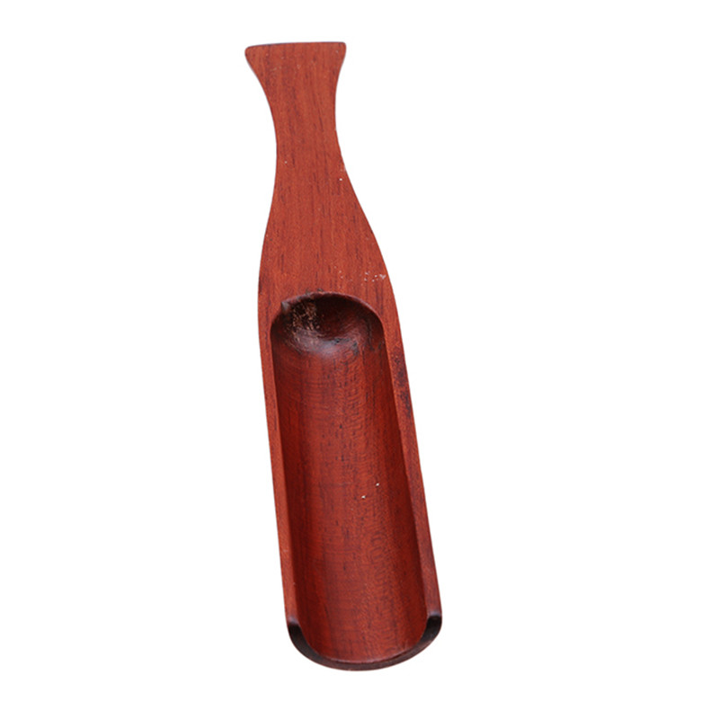 Retro Chinese Wooden Tea Spoon Ebony Redwood Handmade Solid Wood Tea Spoon Tea Shovel Kung Fu Tea Set Accessories