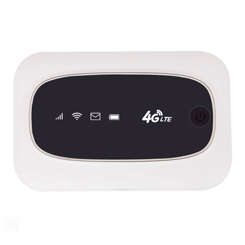 Wifi Router 4G Draagbare Mifi 150M 2000Mah Draadloze Draagbare Pocket Wifi Mobiele Hotspot Met Sim Card Slot: WHITE
