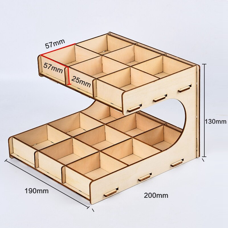 DIY wielofunkcyjny drewniany Model Organizer narzędzia schowek