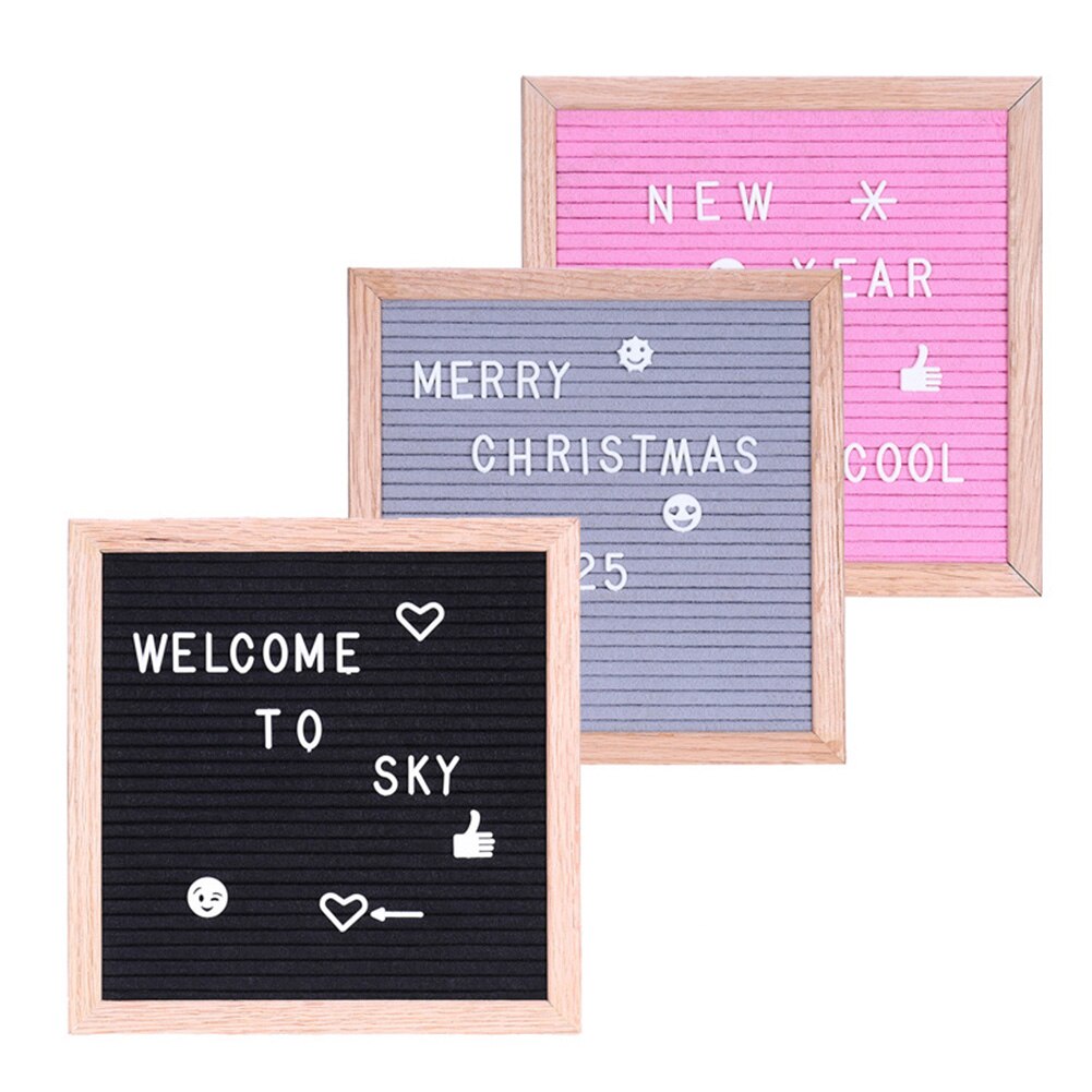 School Changeable Message Numbers Office Letter Board Felt English Alphabet Signs Removable Home Kids Display Frame