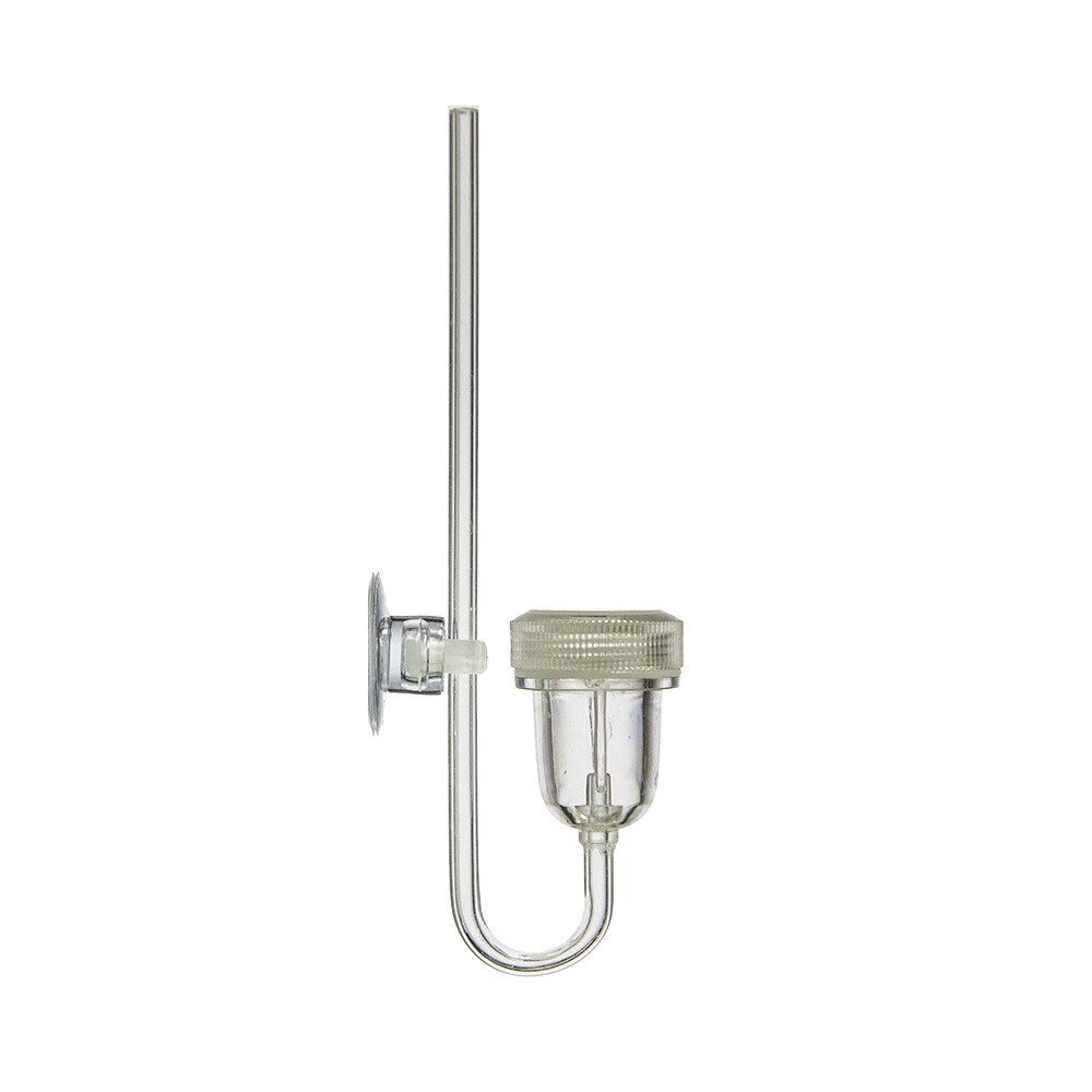 Aquarium CO2 Diffuser Glass Tank Bubble Atomizer with Ceramic Disc Suction Cups for Plants Nano Tank