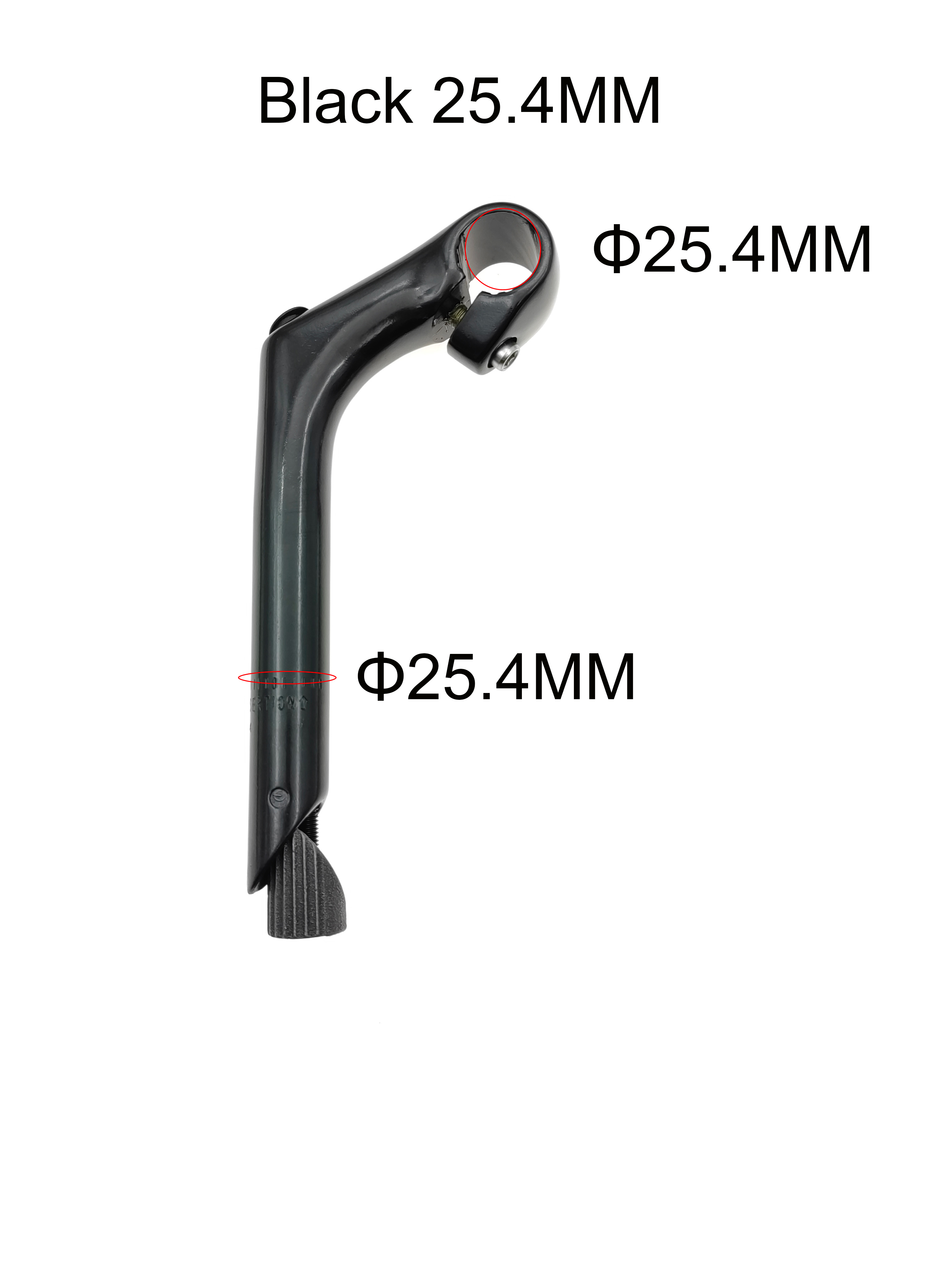 Fietsstuurpen E-bike Aluminium Zwanenhals Stuur 80mm * 25.4mm * 22.2mm * 180L Fietsaccessoires: Bordeaux