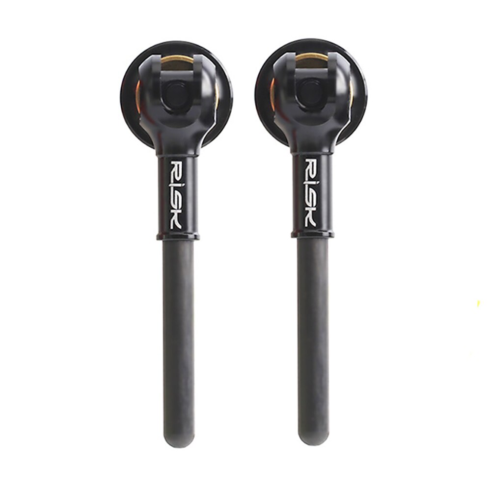 Mountain bike quick release lever titanium alloy shaft carbon fiber titanium shaft road wheel hub hub rod carbon fiber handle: Yellow