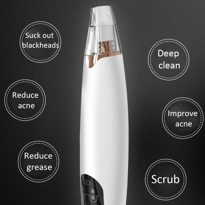 Electric Acne Remover Point Noir Blackhead Vacuum Extractor Tool Black Spots Pore Cleaner Skin Care Facial Pore Cleaner Machine