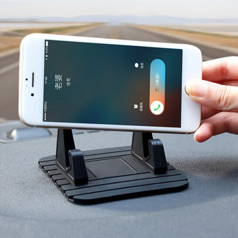 Universele Auto Telefoon Houder 360 Graden Rotatie Mobiele Mobiele Telefoon Desktop Stand Antislip Zachte Siliconen Houder Voor Telefoon In Auto
