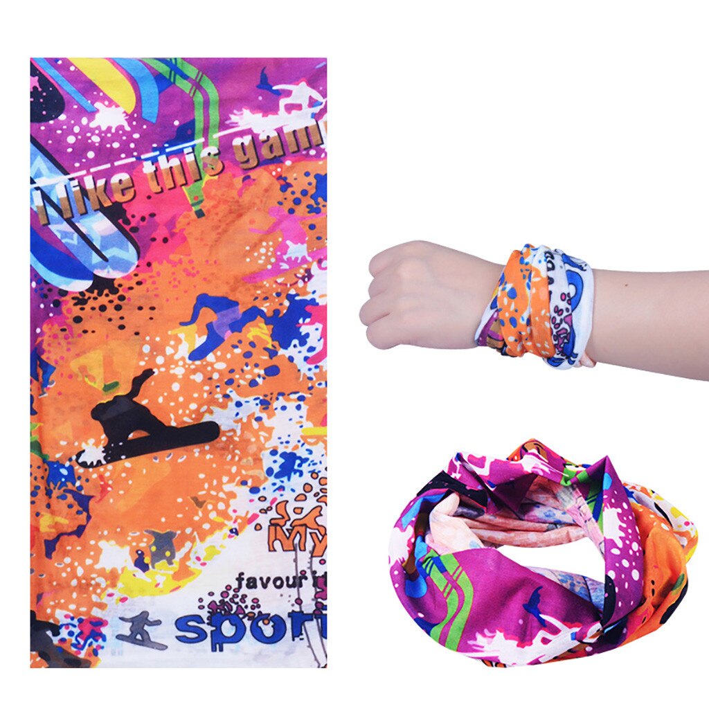 Outdoor Print Seamless Magic Scarf Ear Hook Sports Scarf Neck Tube Face Dust Riding Bandana UV Protection Neck Gaiter Scarf: C