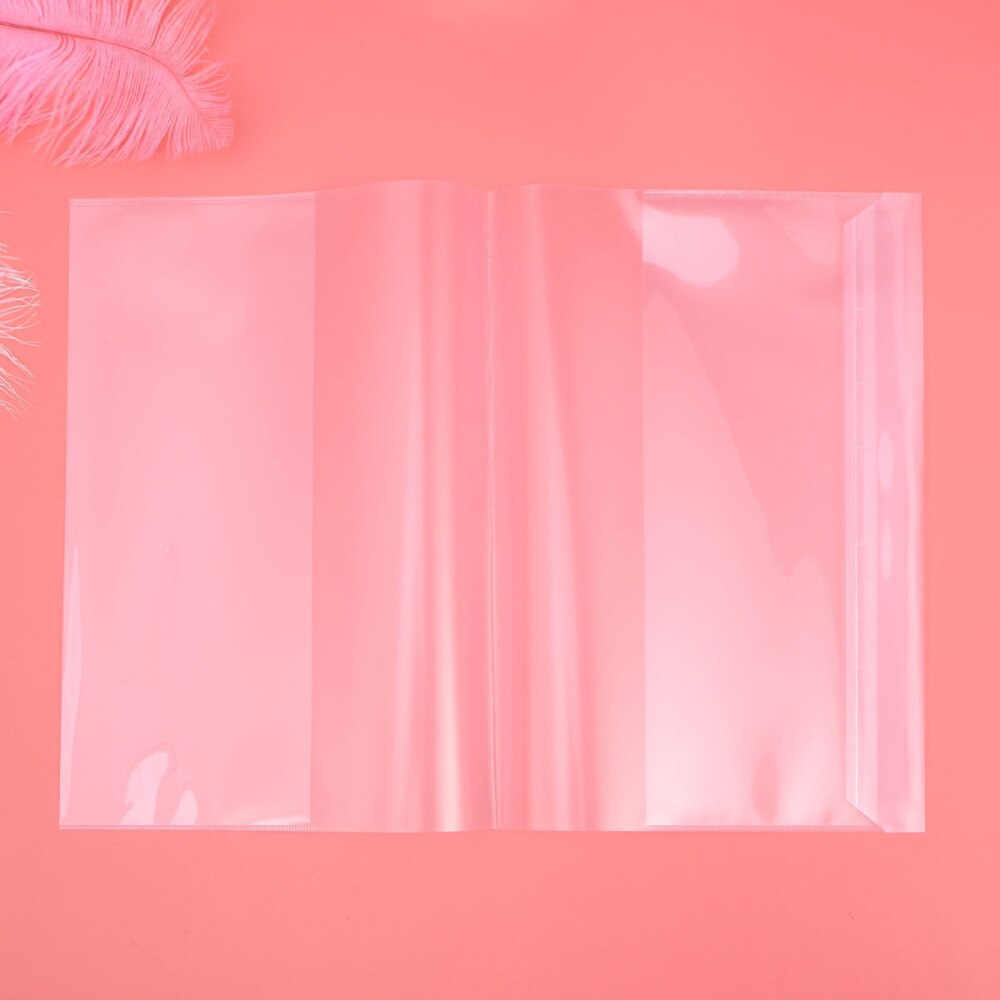 5pcs 16K Textbook Cover Clear Exercise Book Note Book Film Protector