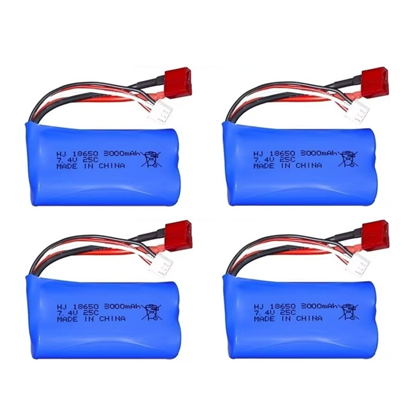 2S 7.4V 3000mah lipo Battery 18650 For Wltoys 144001 A959-B A969-B A979-B K929-B 12428 12423 10428 Q39 RC Car Spare Parts: green