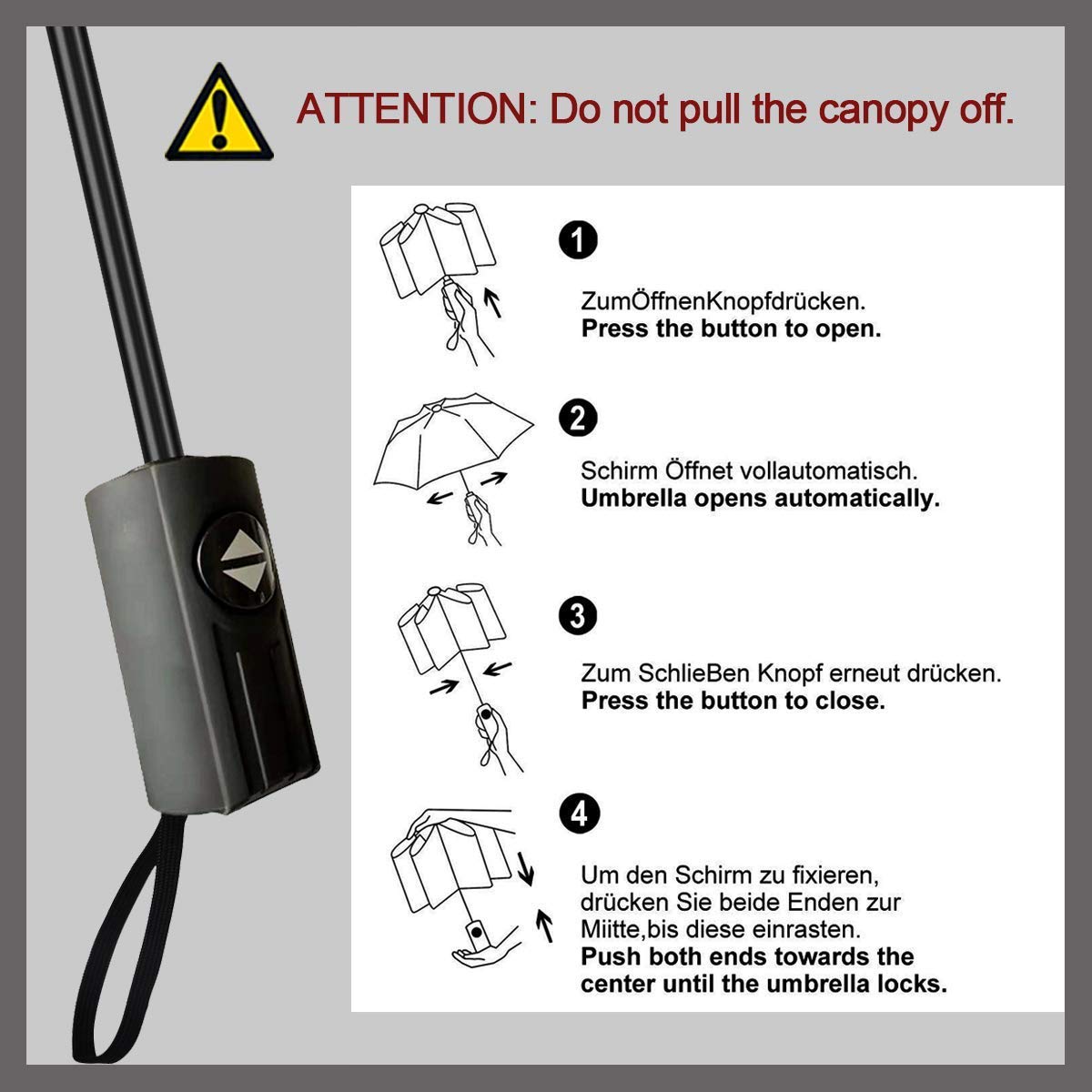 Compact Opvouwbare Paraplu Opvouwbare Paraplu en Uv-bescherming Kleurrijke Patronen Paraplu Automatisch Openen Close
