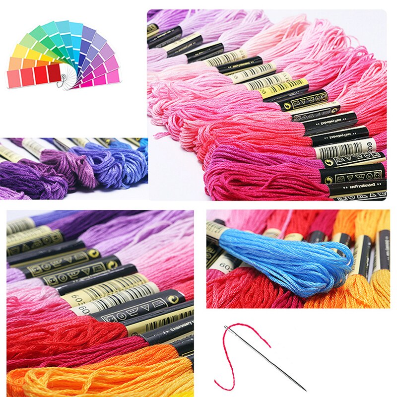 Multicolor Embroidery Thread Cross Stitch Floss Threads Cotton Sewing Skeins Skein Kit DIY Sewing Too 50/100/150/200/250pcs
