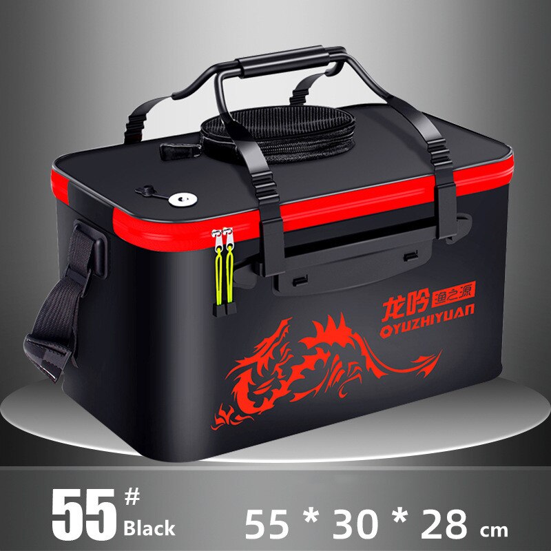 Cubo plegable eva para pesca al aire libre, cubo para peces vivos, tanque de agua de pesca grueso