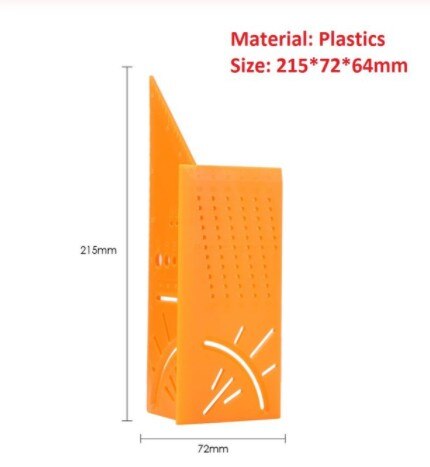 Aluminium/Kunststoff Glasritzrades Schwalbenschwanz Kennzeichnung Vorlage Vertikale Winkel Kalibrierung Praktischer Leitfaden Marker Holzbearbeitung Werkzeug: Plastik Gelb