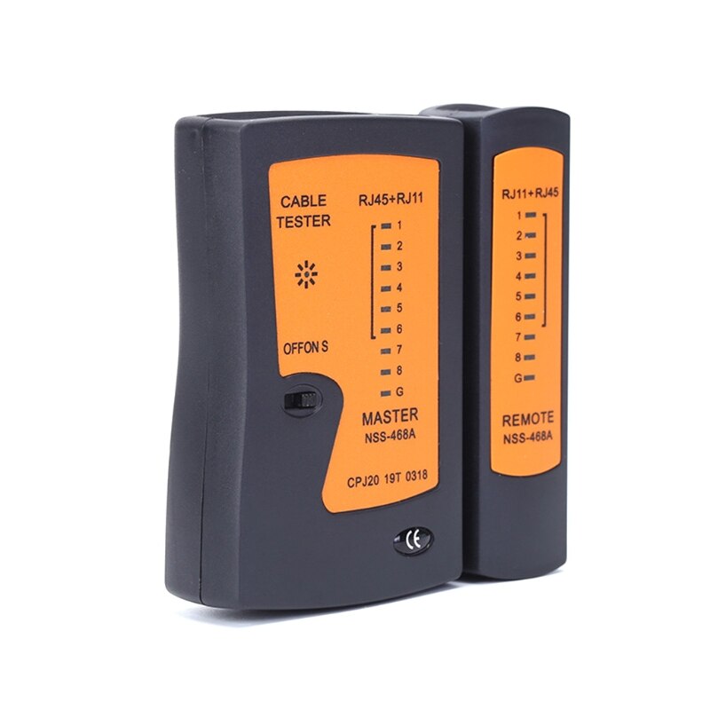 RJ45 Tester de Cable de red Lan teléfono RJ45 RJ11 línea apantallado de red de Ethernet prueba de reparación