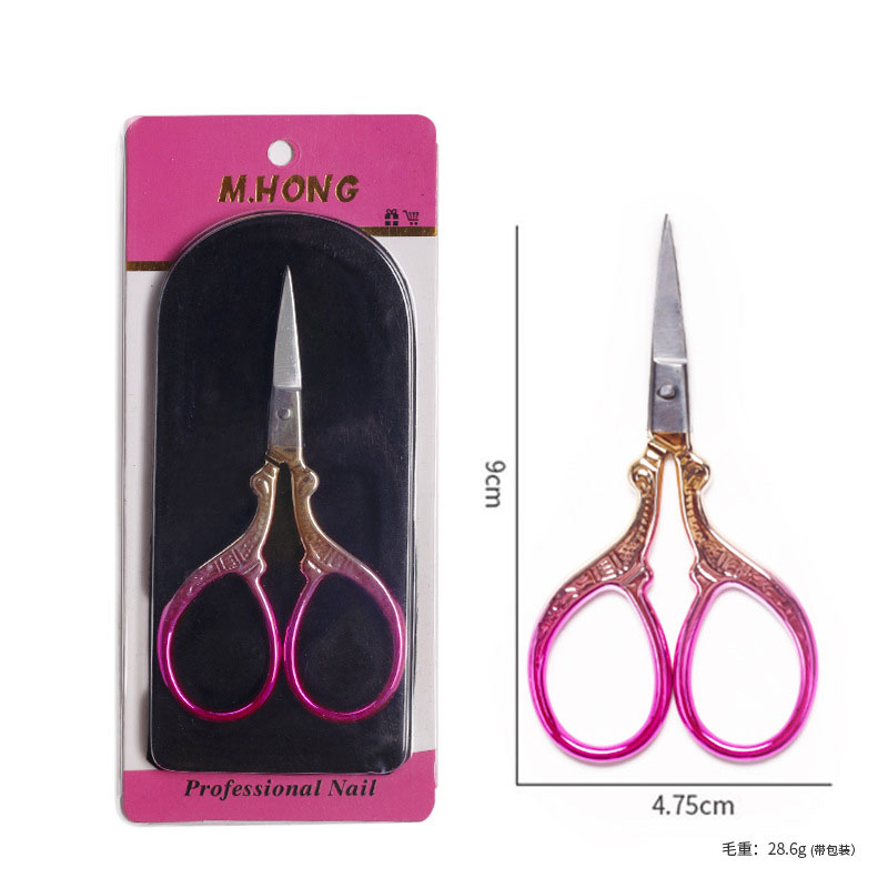 Forbici per sopracciglia Trucco rifinitore per ciglia Naso Rimozione peli del viso Forbici multifunzionali Strumenti per cuticole per unghie in acciaio inossidabile: Radura