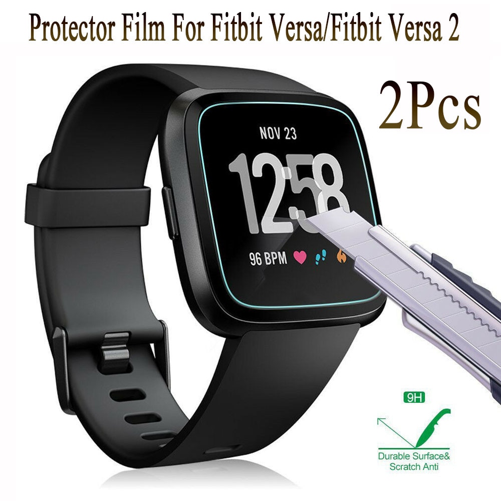 2 Stuks Clear Ultra Thin Screen Protector Voor Fitbit Versa Soft Tpu Protector Film Guard Voor Fitbit Versa/Versa 2 Smart Horloge