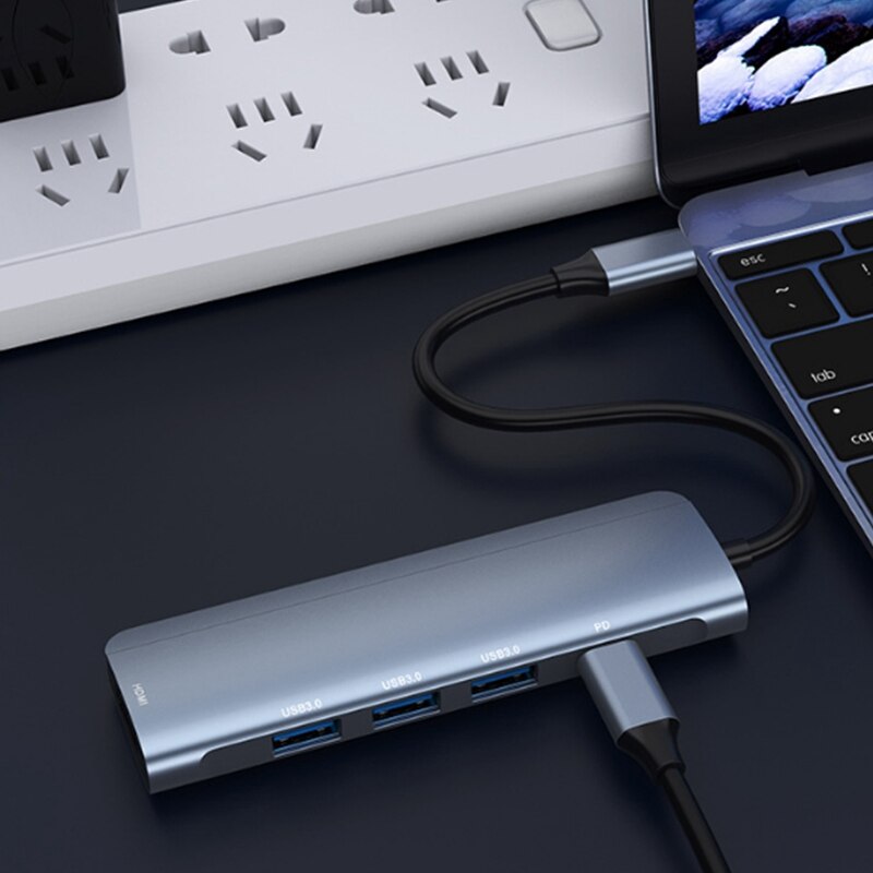 Tipo C centro USB 5 in 1 USB 3.0 4K HDMI porta adattatore Ad alta velocità PD attracco di Ricarica stazione per Ufficio taccuino PC