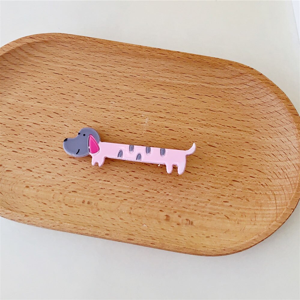 Animal pig duck deer dinosaur fox hair clip cartoon acrylic cute duckbill clip girl hair headdress hair accessories: 10