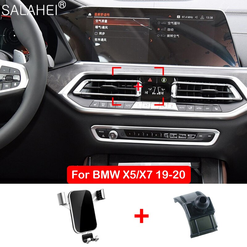 Car Gravity Phone Holder For BMW X1 X2 X3 X4 X5 X6 X7 G01 G02 F48 F39 Mobile Smartphone Bracket Special Mount Support: 0004