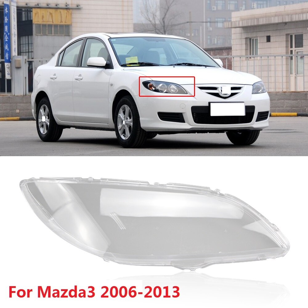 Capqx 1 Pcs Voor Mazda3 Mazda 3 2006 Koplamp Lampenkap Koplamp Waterdichte Heldere Lamp Cover Schaduw Shell