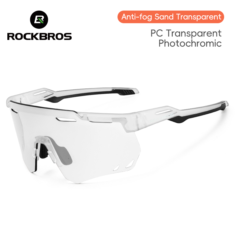 Rockbros Fietsbril Mtb Racefiets Brillen Rijden Golfbril Bescherming Sport Uv400 Zonnebril Gepolariseerd/Fotochromisch: Zilver