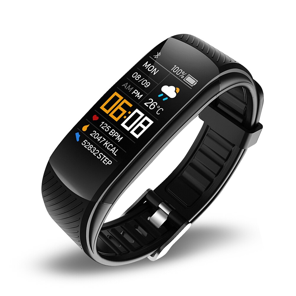 C5S Smart Bracelet Blood Pressure Bluetooth Heart Rate Fitness Information Tracker Watch Reminder Smart Band For Men Women