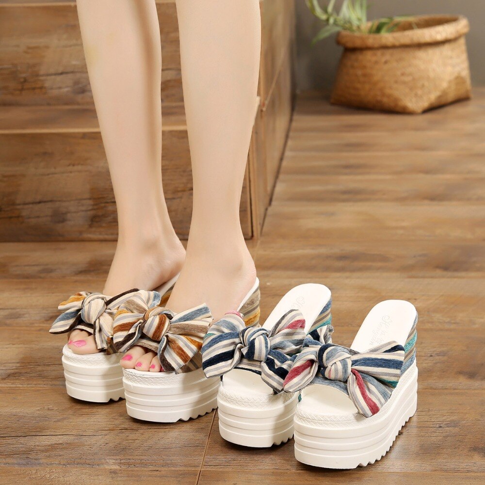 Women Sandals Summer 13CM Platform Sandals High Heels Sandal Shoes Women Ladies Sandal Heels Wedge sandalia plataforma