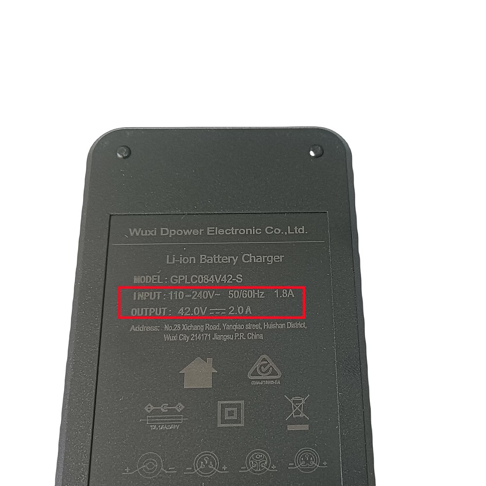 Cargador Original 42V 2.0A para XIAOMI HIMO Z16 C20 Z20 bicicleta eléctrica cargador de batería repuestos