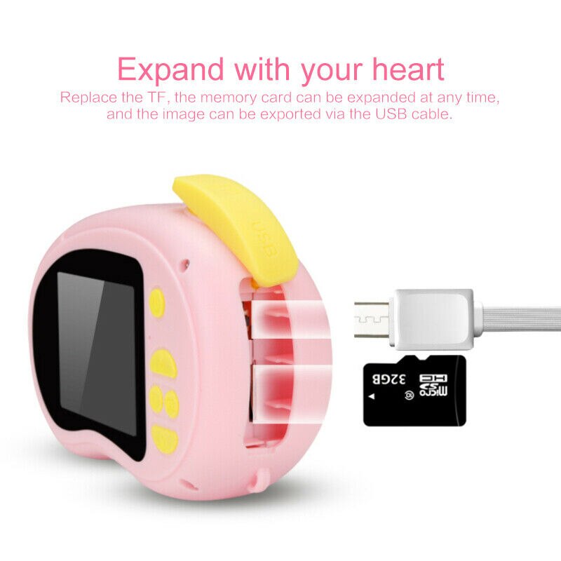 X8 Children Camera Cartoon Digital Mini Video Camera Motion Camera Toy Photography 2.0" HD Screen For Christmas Birthday
