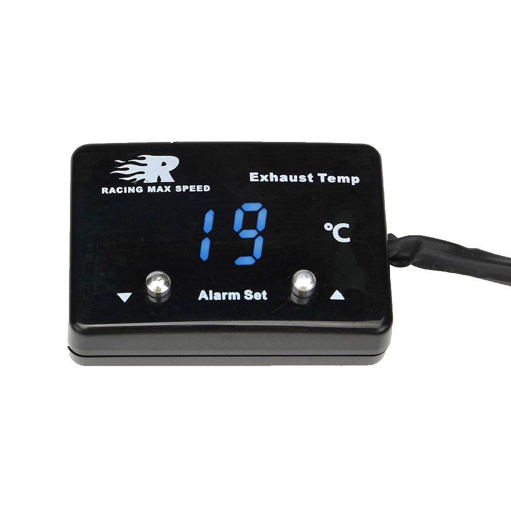 Digital Car Exhaust Gas Temp Gauge LED Display EGT Temperature Meter Sensor Car Accessories: Blue Light