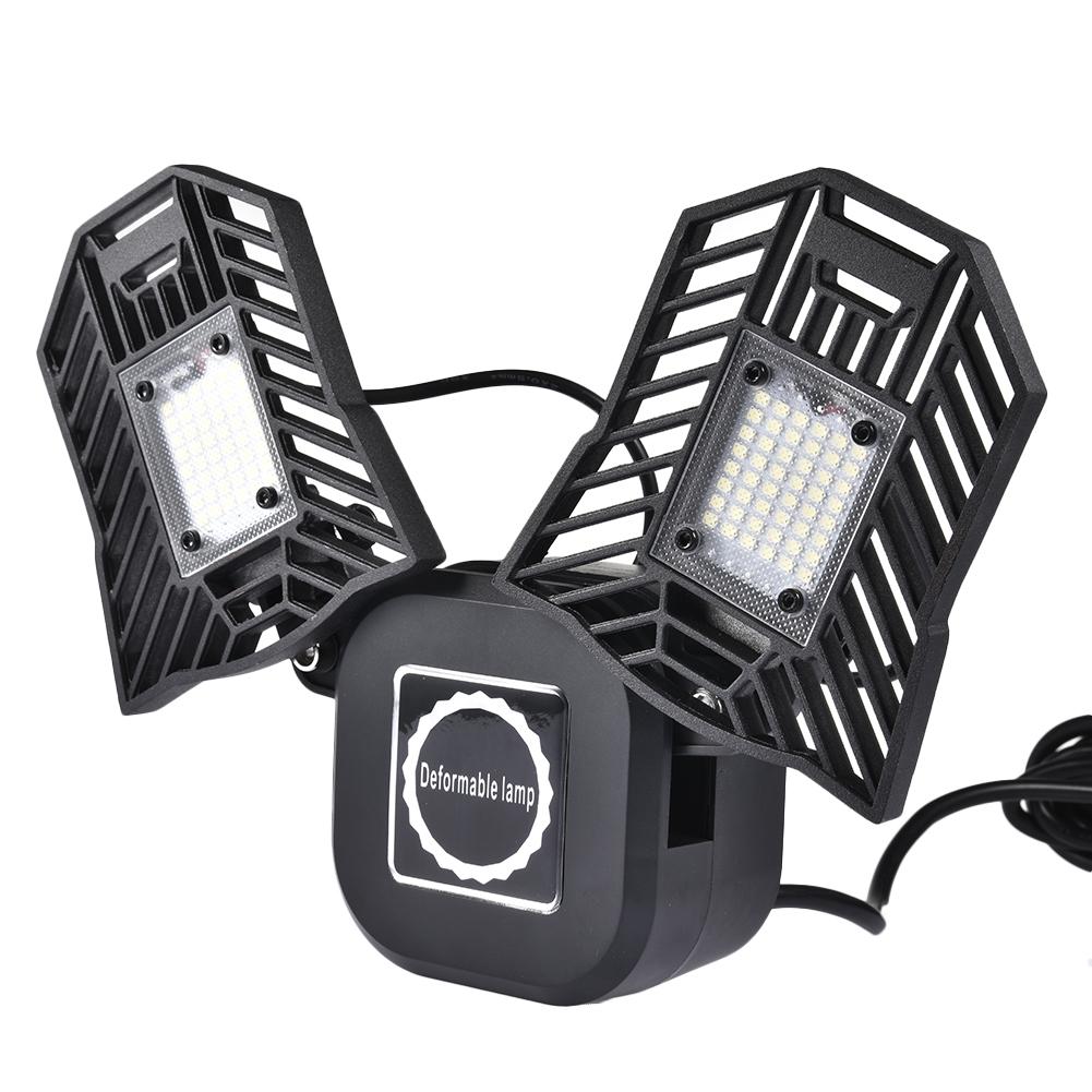 40W Garage Lamp LED Vervormen Wandlamp Verstelbare LED Blaker Licht Waterdicht Werk Licht Voor Workshop US EU Plug 85-265V